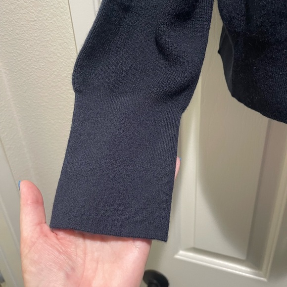 NWT J Crew Cashmere Button-up Navy Cardigan - Picture 4 of 7